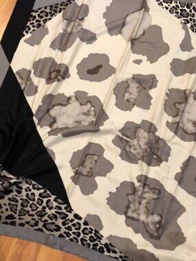 Adrienne Landau Studio Silk Scarf Muted Animal Print